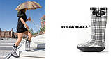 Жіночі гумові чоботи Німеччина Walk Maxx в клітку, фото 4