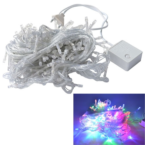 Гирлянда светодиодная новогодняя цветная 240 LED 24м