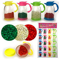 Гідрогель декоративний кольоровий у глечику набір 20 шт.