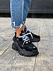 Жіночі Кросівки Balenciaga Triple S Black Чорні, фото 3