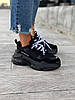 Жіночі Кросівки Balenciaga Triple S Black Чорні, фото 2