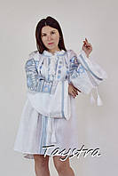 Туника белая блуза вышиванка лен, стиль бохо шик, вишите плаття вишиванка, блузка туника с вышивкой