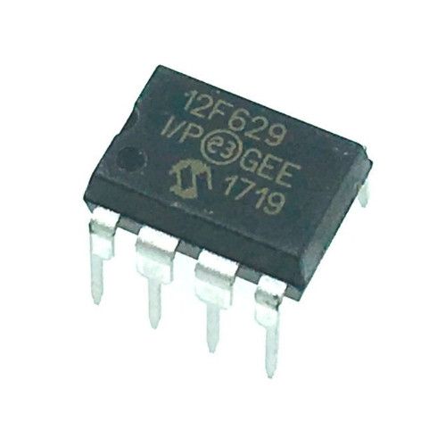 Чип PIC12F629-I/P 12F629 DIP-8, Микроконтроллер 8-бит 20МГц 1.75КБ Flash