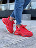 Жіночі Кросівки Balenciaga Triple S Clear Red Sole Червоні, фото 9