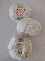 Пряжа Gazzal Baby Wool XL - 801 світло-молочний