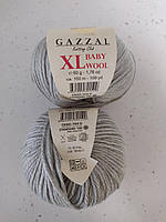 Пряжа Gazzal Baby Wool XL - 817 светло-серый