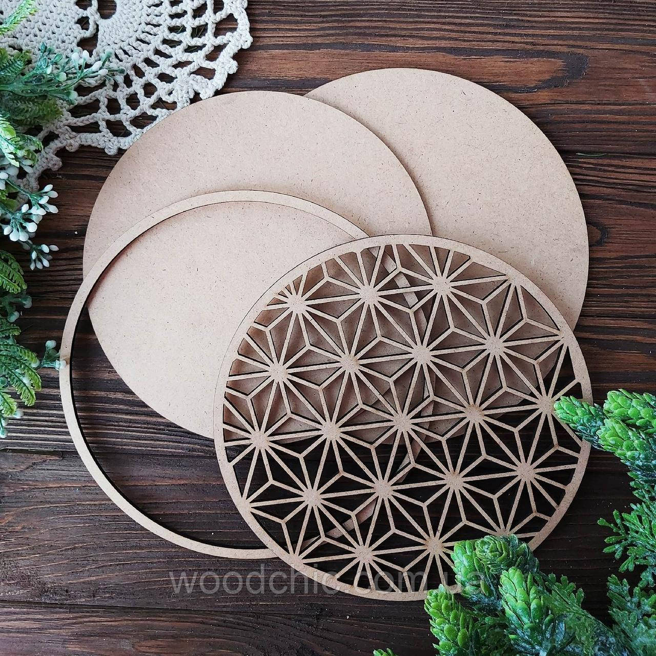 Заготівка набір Круг фігурні ромби, фото 1