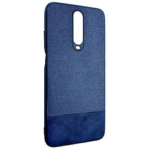 Чохол-накладка DK Silicone дляm Cotton Fabric для Xiaomi Redmi K30 / Poco X2 / Mi 10T (blue)