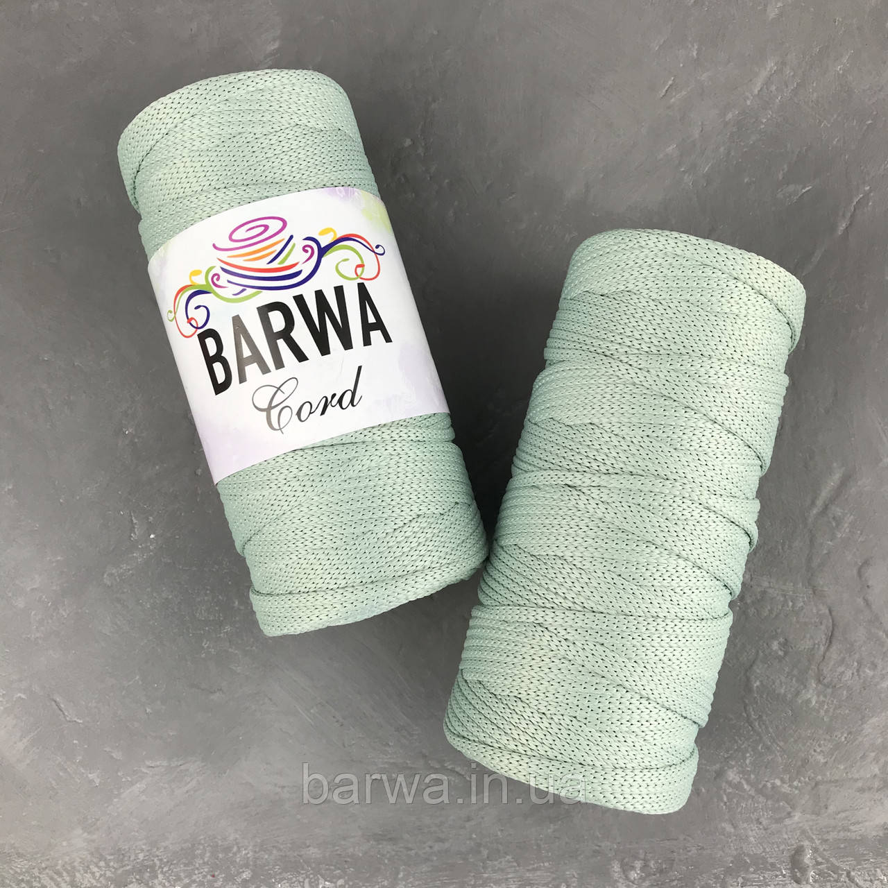 Шнур поліефірний 5мм без сердечника . колір Полин