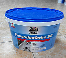 Фасадна дисперсійна фарба для зовнішніх і внутрішніх робіт Fassadenfarbe F 90 Dufa (10 л)