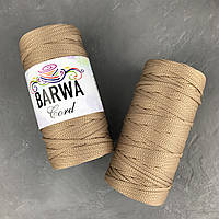 Шнур поліефірний 5мм без сердечника . колір Пряник