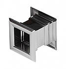 Решітка вентиляційна для дверей AWENTA TD14 хром колір