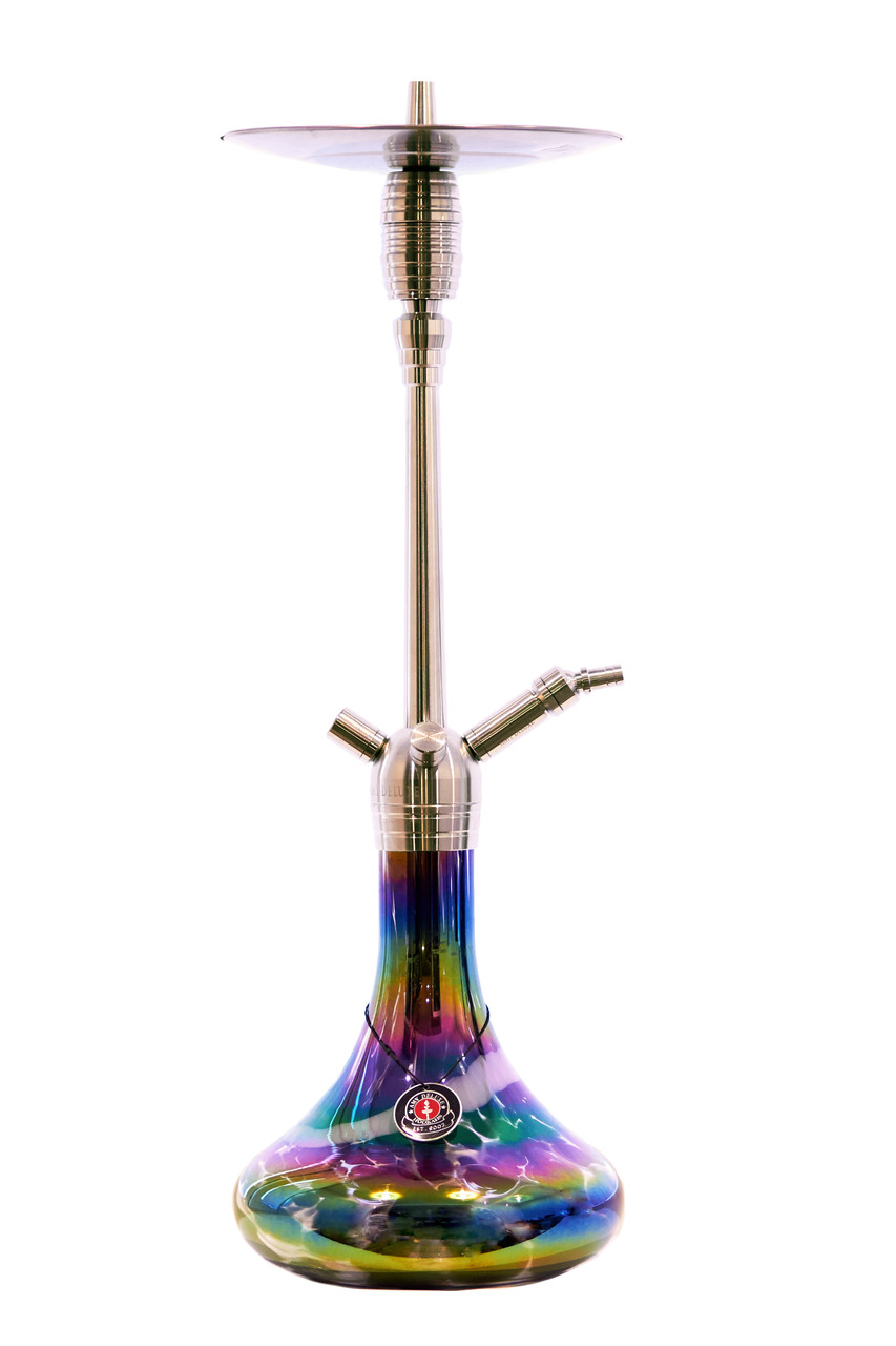 Кальян AMY Deluxe SS 05R Feather steel висота 79 см на 1 персону чорний