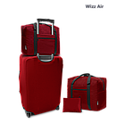Дорожня сумка для ручної поклажі Coverbag бордо 40*30*20 см Wizzair, фото 3