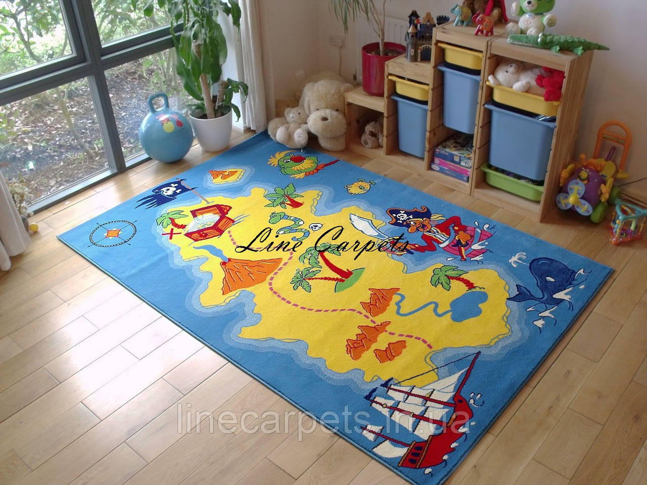 Дитячий килим піратський острів BABY 2066 MAVI, фото 1
