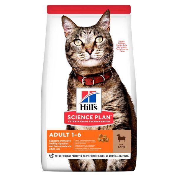 Hills (Хіллс) Adult Optimal Care сухий корм для кішок, з ягням, 10 кг