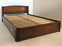 Ліжко дерев'яне двоспальне з ящиками "Татьяна" kr.tn6.1
