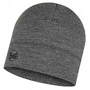 Шапка Buff Midweight Merino Wool Hat, Light Melange Grey