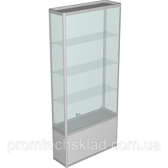 Вітрина з профілю з задньою стінкою скло