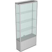 Вітрина з профілю з задньою стінкою скло
