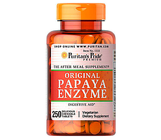 Original Papaya Enzyme Puritan's Pride, 250 жувальних таблеток