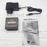 Hdmi сплітер (splitter, розгалужувач) 1-вхід 2 виходи