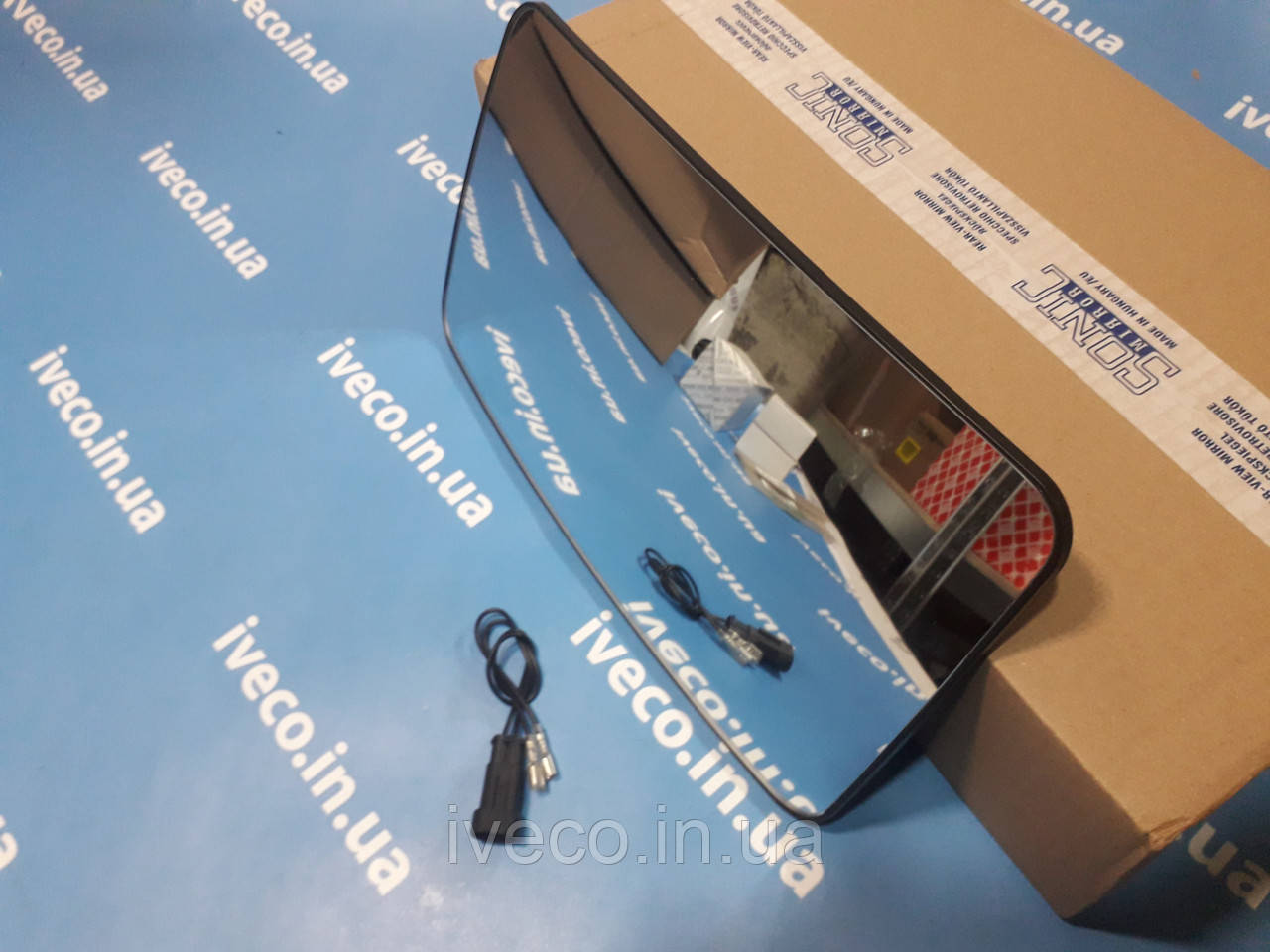 Скло дзеркала з підігріванням IVECO EUROTECH EuroStar Trakker Eurocargo Stralis 93190970 93193197 Івеко