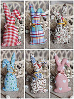 Кролик декоративний для віночка, для корзини, ручної роботи, текстильний