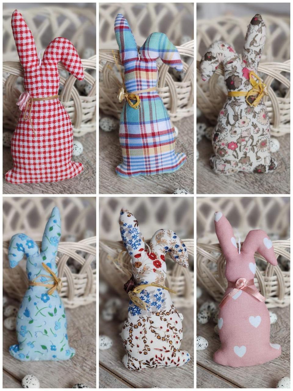 Кролик декоративний для віночка, кошика 14-16см, фото 1