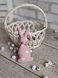 Кролик декоративний для віночка, кошика 14-16см, фото 4