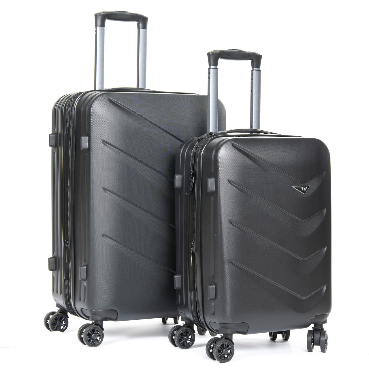 Дорожная Чемодан 2/1 ABS-пластик 8340 black змейка