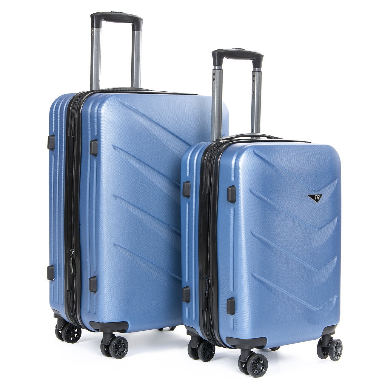 Дорожня Валіза 2/1 ABS-пластик 8340 blue змійка