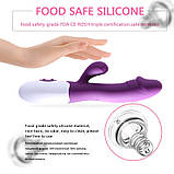 Подвійний фаллоімітатор вібратор для жінок Кролик вібратор для клітора Великий жіночий вібратор ділдо фалос, фото 10