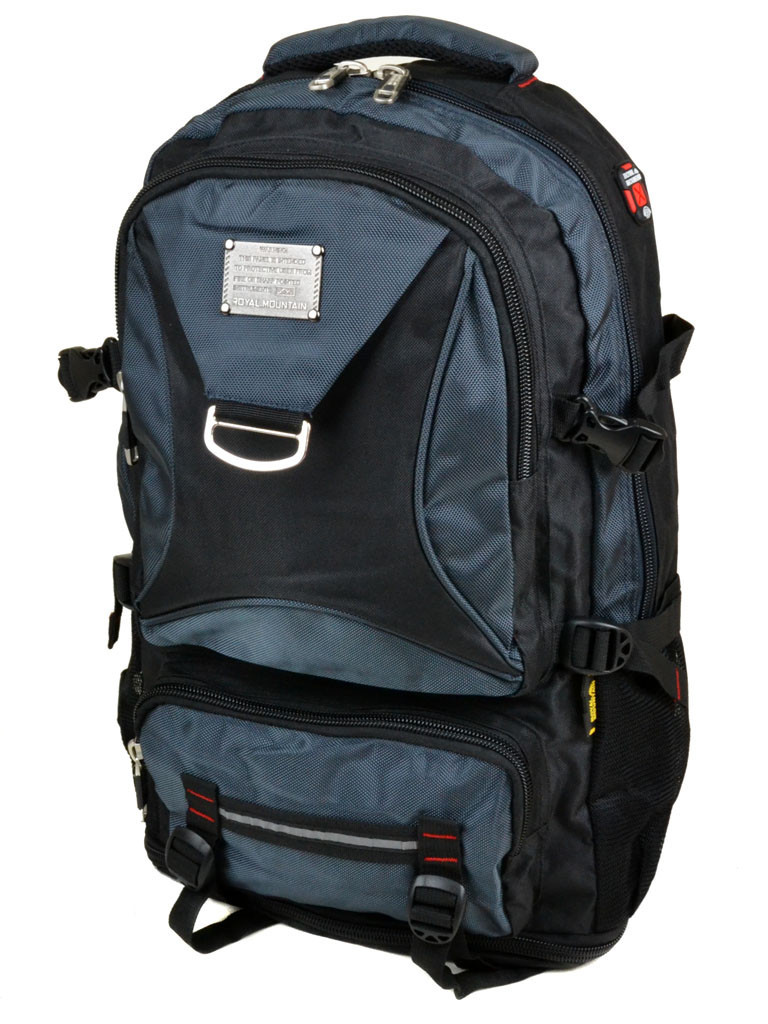 Рюкзак Туристичний нейлон Royal Mountain 7916 black-blue