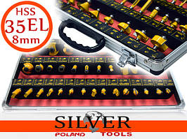 Набір фрезер для дерева 35 ел. silver tools ok00026-d