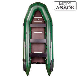Надувний човен Bark BT-450S, надувний пвх човен барк з жорстким дном, восьмимісний човен Барк БТ-450С