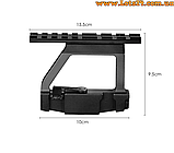 Бічний кронштейн АК 74 АКМ СКС планка на ак під коліматор планка Вівера на АК кронштейн бічний швидкознімний для ак-74, фото 2