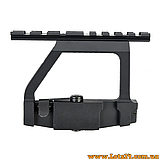 Бічний кронштейн АК 74 АКМ СКС планка на ак під коліматор планка Вівера на АК кронштейн бічний швидкознімний для ак-74, фото 4