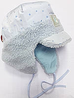 Зимняя шапка Самуил для мальчика, голубой, Dembo House, р. 50
