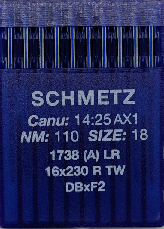 Голки Schmetz для Шкіри 1738 LR (DВx1 LR) №110 для промислових швейних машин