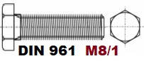 M8/1-01.03.02 DIN 10.9 961