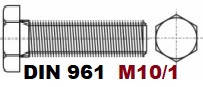 M10/1-01.03.02 DIN 10.9 961