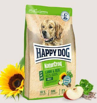 Сухий корм Happy Dog Natur Croq для собак середньої активності, ягня і рис, 4кг