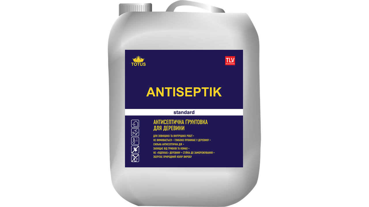 Антисептична грунтовка для дерева TOTUS Antiseptik 5 л