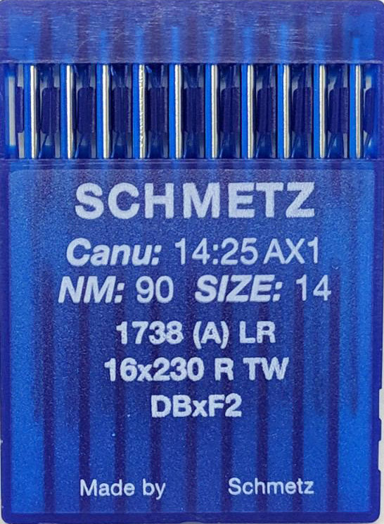 Голки Schmetz для Шкіри 1738 LR (DВx1 LR) №90 для промислових швейних машин