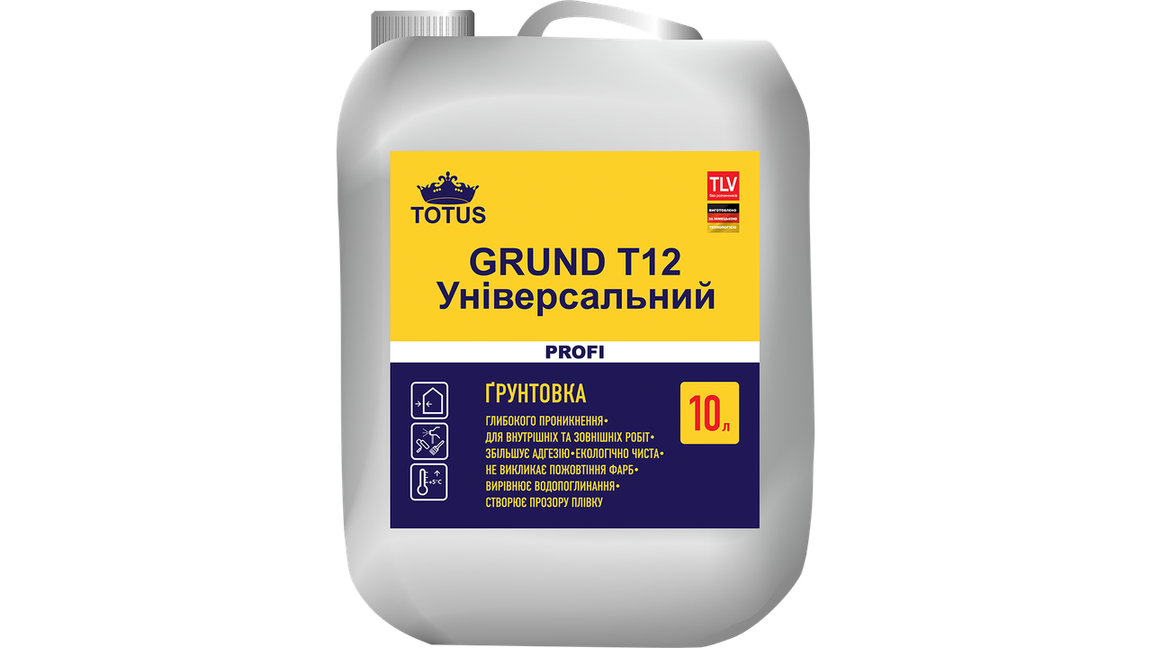 Грунтовка універса льна TOTUS Grund T12 10 л