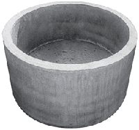 Железобетонное кольцо + дно Ø 2 м, стакан (КЦД 20.9)