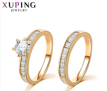 Кольца Женские фирмы Xuping Jewelry золотые кольца для помолвки, обручальные, коктейльные и другие 