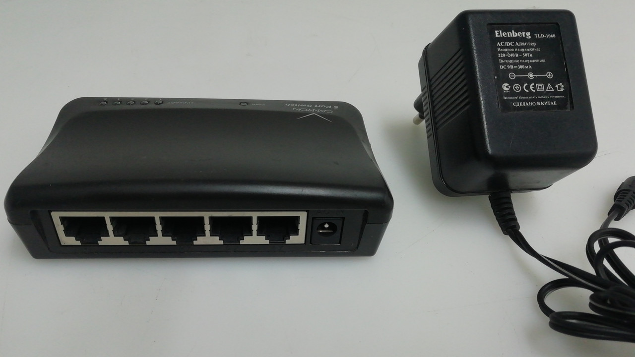 Cвич Switch Canyon 5 PORT CNP-D05P/5 портов Ethernet 10/100 Мбит/сек - фото 3 - id-p1126462908