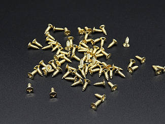 Шуруп. Колір "золото". 2,5х8 мм